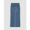 LCWAIKIKI Classic İndigo Taşlı Wideleg Kadın Jean Pantolon