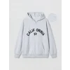 LCW Kids Gri Kapüşonlu Baskılı Kız Çocuk Fermuarlı Sweatshirt