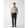 SOUTHBLUE Kahverengi Regular Fit Çizgili Erkek Gömlek