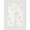 LCW Kids Ekru Gömlek Yaka Kız Çocuk Kaprili Pijama Takımı