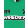 LCW Kids Yeşil Minecraft Baskılı Erkek Çocuk Şortlu Pijama Takımı