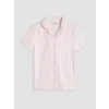 LCW Kids Pembe Gömlek Yaka Kız Çocuk Şortlu Pijama Takımı