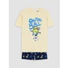 LCW Kids Sarı Minions Baskılı Erkek Çocuk Şortlu Pijama Takımı