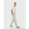 XSIDE Ekru Loose Fit Erkek Müslin Pantolon