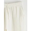 XSIDE Ekru Loose Fit Erkek Müslin Pantolon