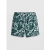 LCW SWIMWEAR Yeşil Kısa Boy Desenli Erkek Deniz Şortu