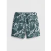 LCW SWIMWEAR Yeşil Kısa Boy Desenli Erkek Deniz Şortu