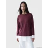 LCW EVERYDAY Mürdüm Soft Touch Oversize Kadın Sweatshirt Tunik