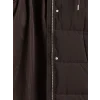 XSIDE Kahverengi Kapüşonlu Kadın Şişme Mont