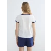 LCW DREAM Lacivert Ayı Teddy Baskılı Kadın Şortlu Pijama Takımı