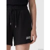 XSIDE Siyah New York Baskılı Kadın Şort