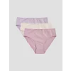 LCW DREAM Lila Düz Bikini Külot 3lü