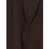 LCW Modest Kahverengi V Yaka Modal Dokulu Kadın Kimono