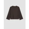 LCW Modest Kahverengi V Yaka Modal Dokulu Kadın Kimono
