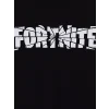 LCW Kids Siyah Bisiklet Yaka Fortnite Baskılı Erkek Çocuk Tişört