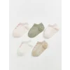 LCW Kids Pembe Kaydırmaz Taban Kız Bebek Patik Çorap 5li