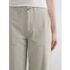 LCW Jeans Haki Yüksek Bel Wideleg Kadın Jean Pantolon