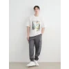 XSIDE Antrasit Regular Fit Poplin Erkek Jogger Pantolon