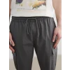XSIDE Antrasit Regular Fit Poplin Erkek Jogger Pantolon