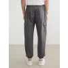 XSIDE Antrasit Regular Fit Poplin Erkek Jogger Pantolon