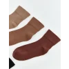 LCW Kids Kahverengi Kız Çocuk Soket Çorap 5li