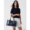 LCW ACCESSORIES Lacivert Deri Görünümlü Kadın Omuz Çantası