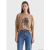 LCW EVERYDAY Kahverengi Çiçekli Oversize Soft Touch Kadın Tunik