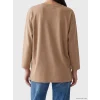 LCW EVERYDAY Kahverengi Çiçekli Oversize Soft Touch Kadın Tunik