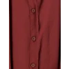 LCWAIKIKI Classic Bordo Oversize Modal Karışımlı Kadın Gömlek