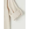 LCWAIKIKI Classic Bej Regular Fit Keten Karışımlı Erkek Gömlek