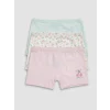 LCW Kids Ekru Baskılı Kız Çocuk Boxer 3lü