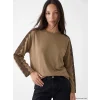 LCW EVERYDAY Kahverengi Dantel Detaylı Soft Touch Kadın Tunik