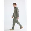 XSIDE Haki Loose Fit Erkek Müslin Pantolon