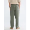 XSIDE Haki Loose Fit Erkek Müslin Pantolon