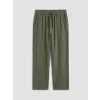 XSIDE Haki Loose Fit Erkek Müslin Pantolon