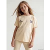 LCW Kids Bej Kız Çocuk Soft Touch Takım
