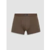 LC WAIKIKI Kahverengi Pamuklu Esnek Erkek Boxer 3lü