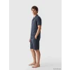 LC WAIKIKI Antrasit Regular Fit Erkek Şortlu Pijama Takımı