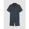 LC WAIKIKI Antrasit Regular Fit Erkek Şortlu Pijama Takımı