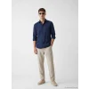 LCW Vision Bej Regular Fit Erkek Keten Görünümlü Pantolon