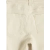 LCW Jeans Ekru Crop Flare Kadın Jean Pantolon