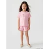 LCW Kids Pembe Kız Çocuk Şortlu Takım