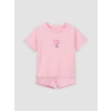 LCW Kids Pembe Kız Çocuk Şortlu Takım