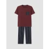 LC WAIKIKI Lacivert Regular Fit Erkek Pijama Takım