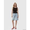 XSIDE Mavi Bermuda Fit Kadın Jean Şortolon