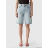 XSIDE Mavi Bermuda Fit Kadın Jean Şortolon