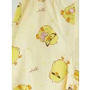 LCW Kids Ekru Baskılı Kız Çocuk Şortlu Pijama Takımı