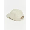 LCW ACCESSORIES Ekru Nakışlı Kız Çocuk Kep Şapka