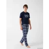LC WAIKIKI Lacivert Regular Fit Erkek Pijama Takımı