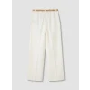 LCW Vision Beyaz Loose Fit Kemerli Kadın Pantolon